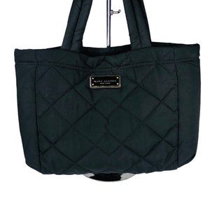 Marc Jacobs New York Quilted Nylon Medium Tote Travel Bag Black